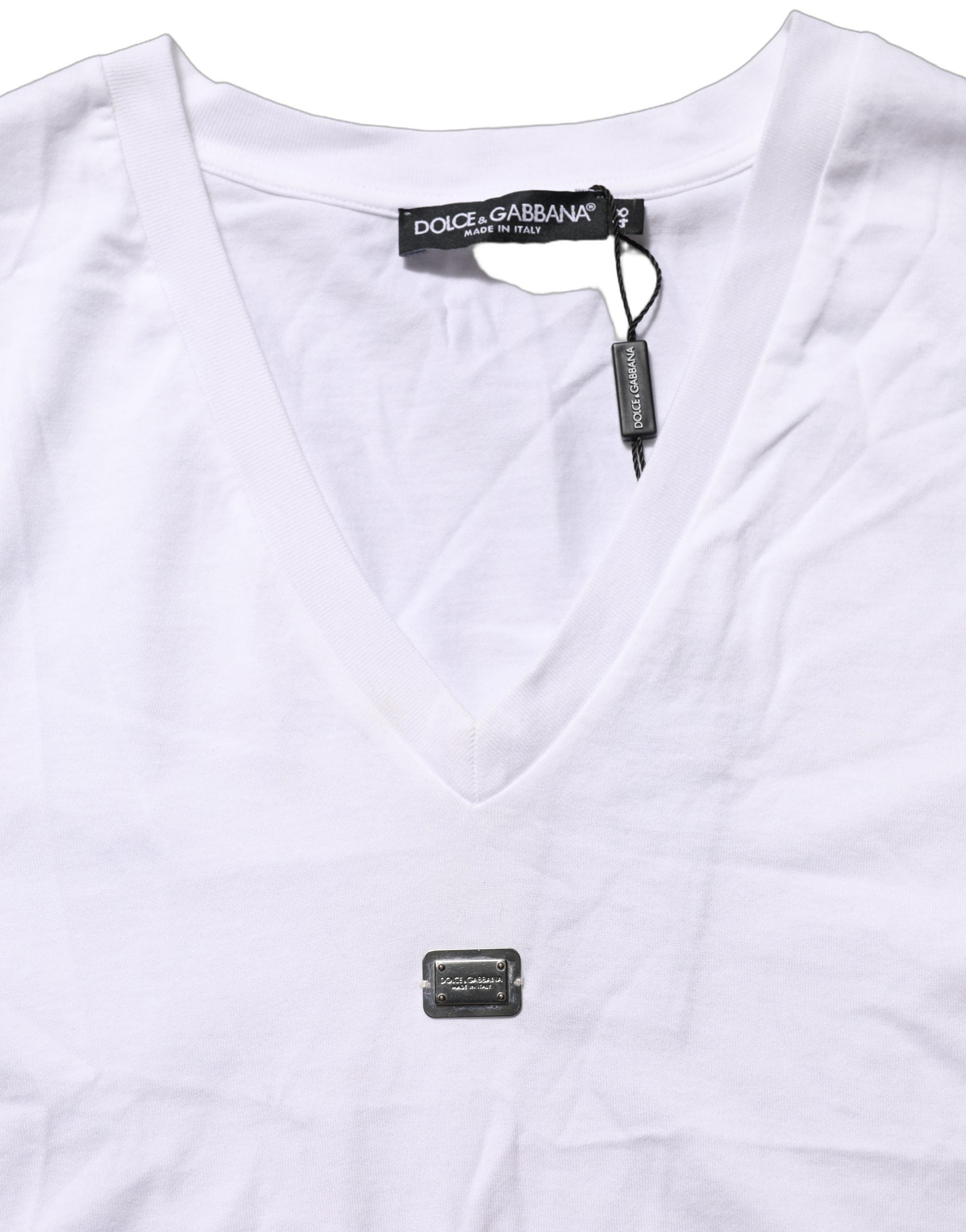 White Logo Embroidered TieWaist Cropped Top