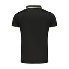 Polohemd für Herren aus schwarzem Polyester
