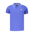Blue Polyester Men's Polo Shirt