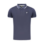 Blue Polyester Men's Polo Shirt