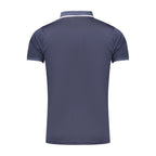 Blue Polyester Men's Polo Shirt