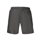 Black Polyester Men's Swimwear
