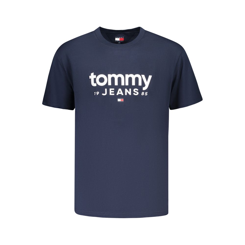 Blaues Baumwoll-Herren-T-Shirt