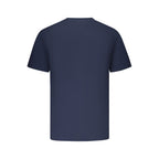 Blaues Baumwoll-Herren-T-Shirt