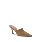 Brown Silk Sandals