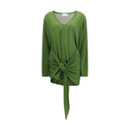 Bicolor Viscose Casual Dress