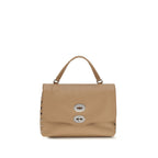 Beige Calf Leather Bos Taurus Handbag