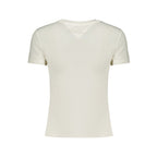 White Cotton Women's T-Shirt