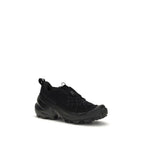 Black Nylon Athletic Sneakers