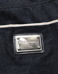 Black Cotton Mid Waist Classic Men Denim Jeans