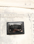 Beige Tie Dye Cotton Straight Men Denim Jeans