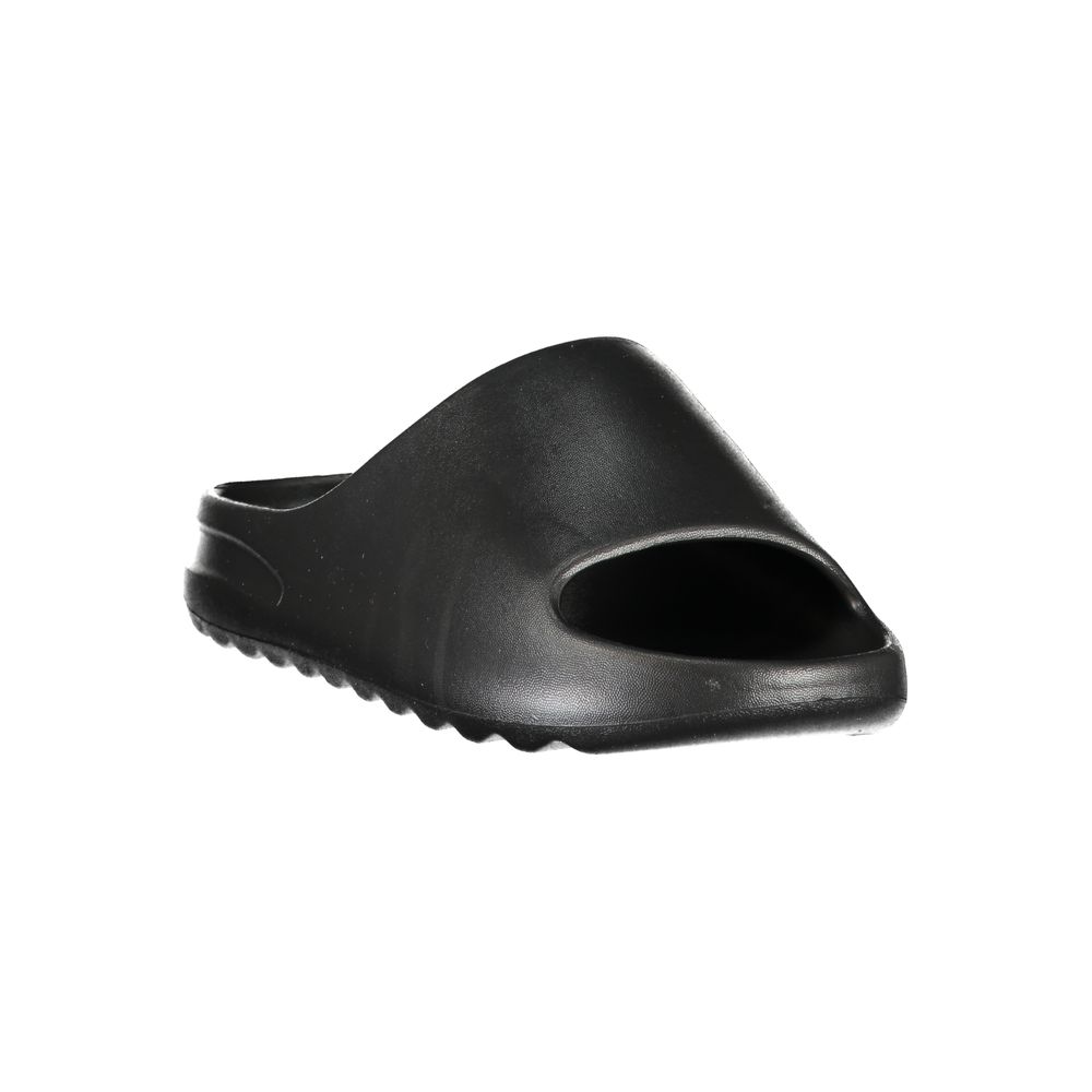 Pantoffel für Damen aus schwarzem Polyurethan
