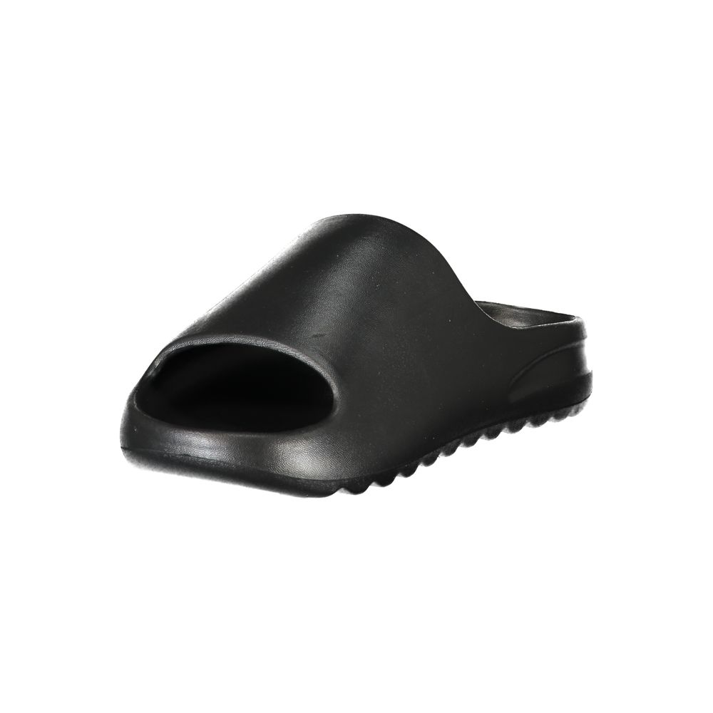 Pantoffel für Damen aus schwarzem Polyurethan