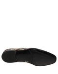 White Gold Sequined Slip On Loafers Shoes