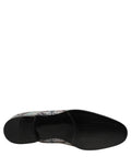 Multicolor Velvet Baroque Dress Loafers Shoes