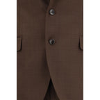 Brown Wool Oves Aries Two-Piece Suit