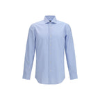 Blue Cotton Dress Shirt