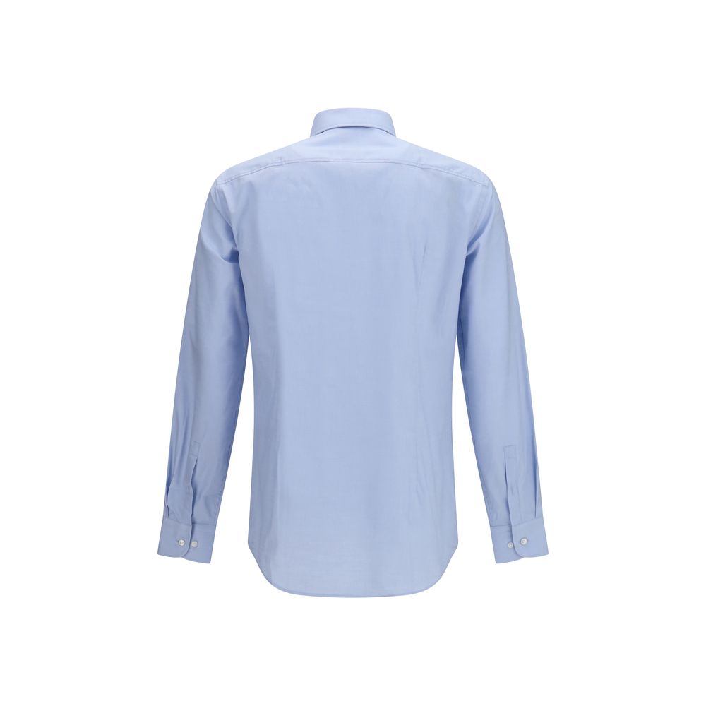 Blue Cotton Dress Shirt