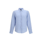 Blue Linen Dress Shirt