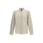 Beige Linen Dress Shirt