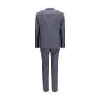 Blue Viscose Two-Piece Suit