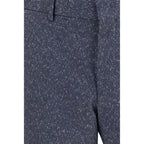 Blue Viscose Two-Piece Suit