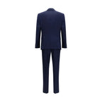 Blue Linen Two-Piece Suit