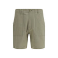 Bicolor Cotton Bermuda Shorts