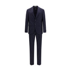 Blue Wool Oves Aries Two-Piece Suit