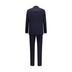 Blue Wool Oves Aries Two-Piece Suit