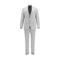 Gray Cotton Two-Piece Suit