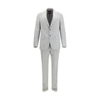 Gray Cotton Two-Piece Suit