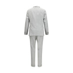 Gray Cotton Two-Piece Suit