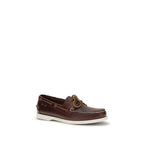 Brown Calf Leather Bos Taurus Slip-On Loafers