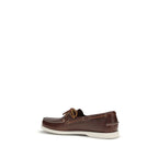 Brown Calf Leather Bos Taurus Slip-On Loafers