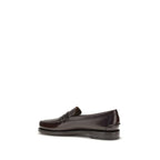 Brown Calf Leather Bos Taurus Slip-On Loafers