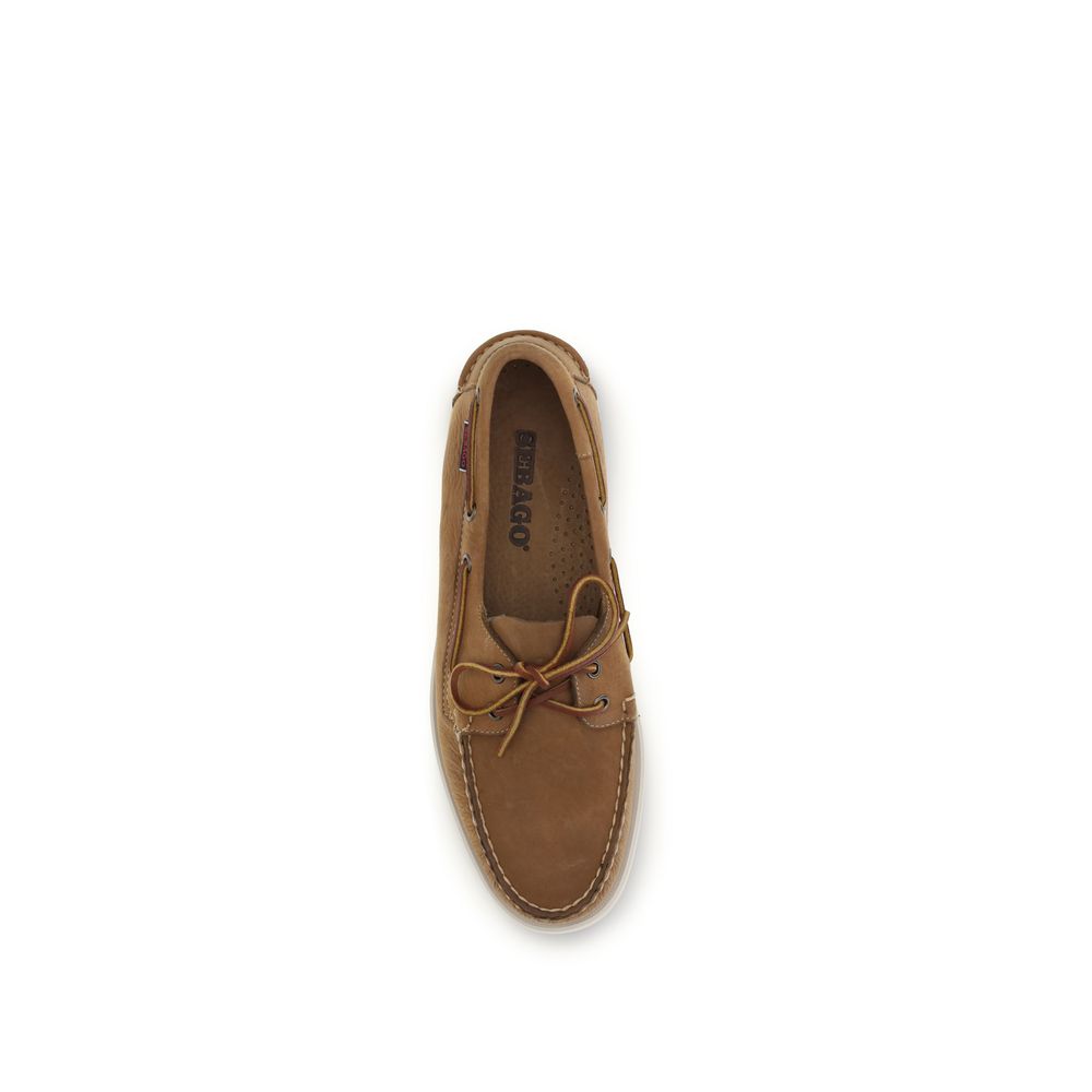 Brown Calf Leather Bos Taurus Slip-On Loafers