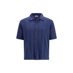 Blue Cotton Polo Shirt
