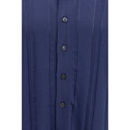 Blue Cotton Polo Shirt