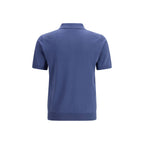 Blue Cotton Polo Shirt