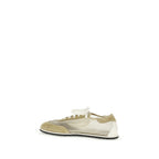 Dear Frances Beige Calf Leather Bos Taurus Low Top Sneakers