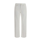 Umit Benan White Cotton Slim Fit Jeans