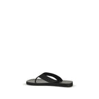 Senso Black Rubber Flip-Flop Sandals