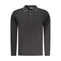 Schwarzes Herren-Poloshirt aus Baumwolle