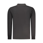 Schwarzes Herren-Poloshirt aus Baumwolle