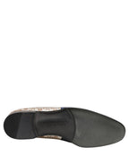 Dolce & Gabbana Multicolor Fruit Print Velvet Loafers Shoes