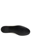 Dolce & Gabbana White Satin Logo Slip On Flats Loafers Shoes