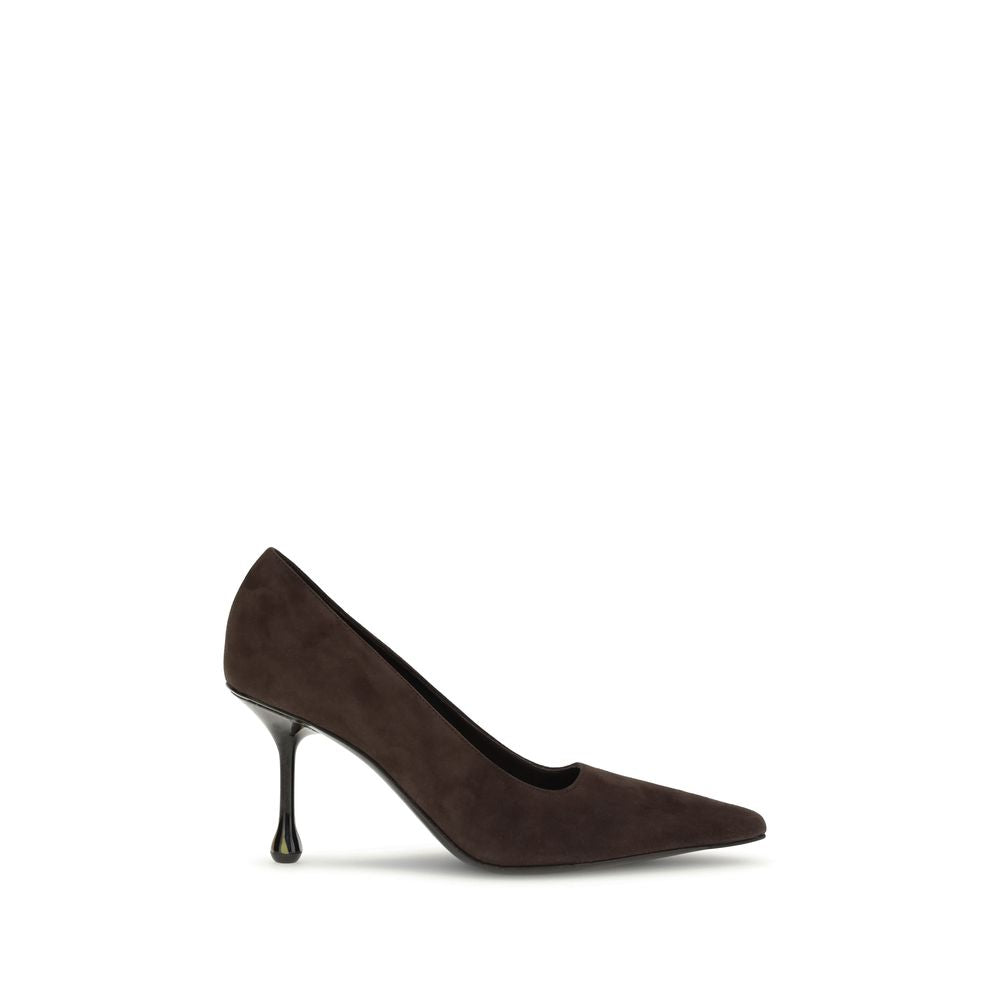 Jimmy Choo Brown Leather High Heel Pumps