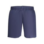 Blue Polyester Men's Swimwear