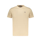 Beige Cotton Men's T-Shirt